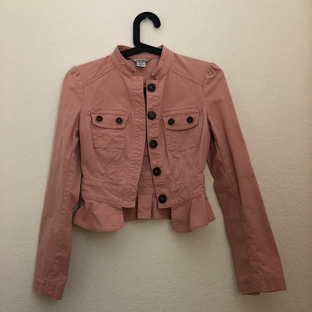 Guess Jeans, Dusty Pink, Cropped Denim Jacket